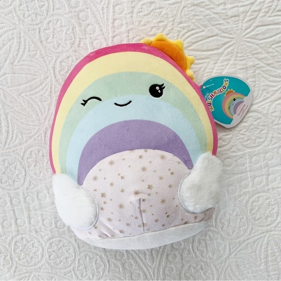 Original Squishmallows Sunshine The Rainbow 10” With Star Belly - Picture 1 of 2